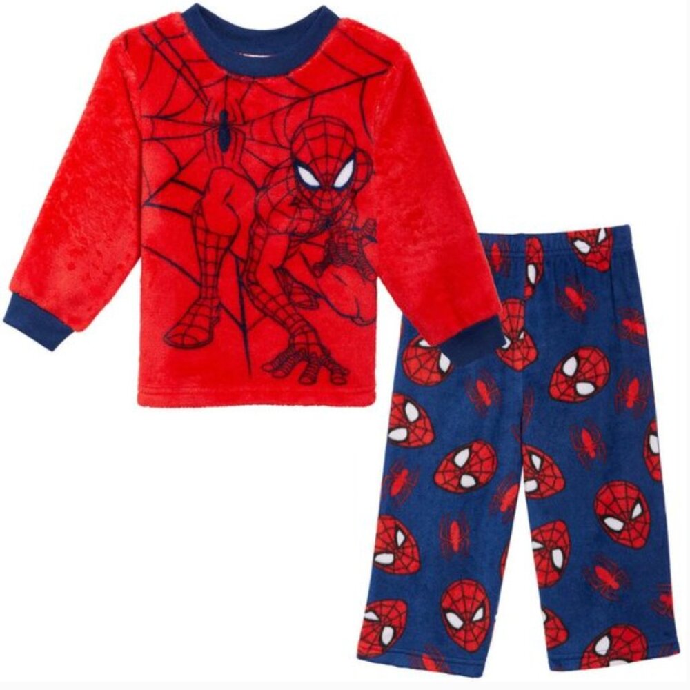 MARVEL SPIDERMAN PJ PLUSH PAJAMAS FLEECE 2 PIECE 6T